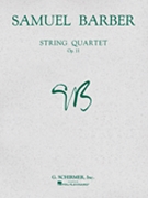 String Quartet Opus 11 by Barber Samuel for Str Quartet