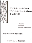 Allegretto (3 Pieces For Percussion) by Benson Warren for Percussion Quartet