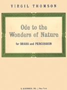 Ode To The Wonders Of Nature - Brass & Percussion - Complete Set by Thomson Virgil for