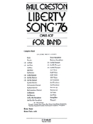 Liberty Song '76 Op107 Bd Extra Sc by Creston Paul for Score
