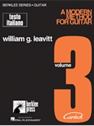 Modern Method For Guitar Vol.3 Italian Edition by for