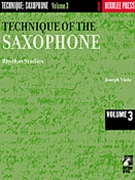 Technique Of The Saxophone by Viola Joseph for Sax Method (Vol 3-rhythm Studies)
