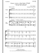 Create in Me a Clean Heart O God by Mueller Carl F for SAB