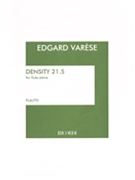 Density 21.5 by Varese Edgard for Flute Solo (Unaccompanied)