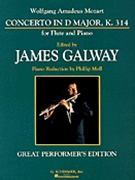 Concerto In D Major Kv314 by Mozart Wolfgang Amadeus - Galway James - for Flute and Piano