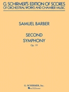 Second Symphony Op. 19 by Barber Samuel for Score