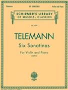 6 Sonatas by Telemann Georg Philipp - Klopcic Rok - for Violin and Piano