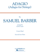 Adagio (Adagio For Strings) by Barber Samuel - Custer Calvin - for Concert Band
