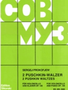2 Pushkin Waltzes Opus 120 by Prokofiev Sergei for Cello and Piano