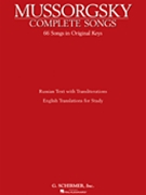 Complete Songs by Mussorgsky Modest for Vocal Solo