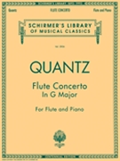 Concerto In G Major by Quantz Johann Joachim - Blaisdell F - for Flute and Piano
