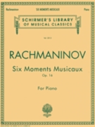 Moments Musicaux 6 Opus 16 by Rachmaninoff Sergei for Piano