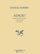 Adagio by Barber Samuel - Lanning Jerry - for Violin