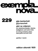 Abii Ne Viderem by Giya Kancheli (Kants for Score