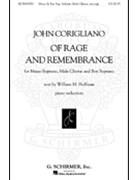 Of Rage and Remembrance by Corigliano John for Vocal Scor