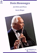Trois Hommages by Moyse for Flute Solo