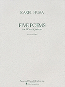 5 Poems by Husa Karel for Woodwind Quintet