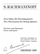 Two Movements for String Quartet by Rachmaninoff Sergei for