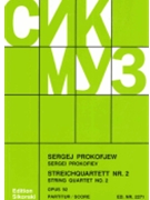 String Quartet No. 2 by Prokofiev Sergei for Score