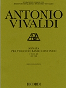 Sonata in G Major for Violin and Basso Continuo RV798 by Vivaldi Antonio Lucio for