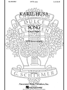 Song (Good Night) by Husa Karel for SATB a cappella