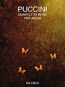 String Quartet in D by Puccini Giacomo for