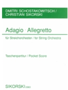 Adagio and Allegretto by Shostakovich Dmitri for Score