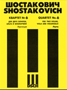 Quartet #6 Parts by Shostakovich Dmitri for Str Quartet P