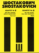 Quartet #8 Parts by Shostakovich Dmitri for Str Quartet P