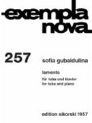 Lamento by Gubaidulina Sofia for Tuba and Piano