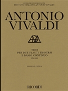 Trio Rv 800 by Vivaldi Antonio Lucio - Critical Edition - for Flute Duet