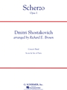 Scherzo Opus 1 by Shostakovich Dmitri - Brown R E - for Concert Band