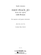 Have Peace Jo by Adamo Mark for Soprano Vo