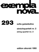 String Quartet #2 by Gubaidulina Sofia for Str Quartet