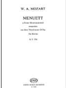 Minuet From The Divertimento In D Major K334 Piano by for