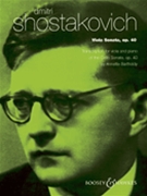 Sonata Opus 40 by Shostakovich Dmitri - Bartholdy Annette - for Viola and Piano