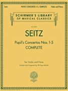 Pupil's Concertos Complete #1-5 by Seitz Friedrich - Mittell Philipp - for Violin and Piano