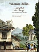 Liriche (art Songs) by Bellini Vincenzo for Vocal Collection