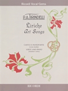 Liriche (Art Songs) by Tirindelli for Medium Voice