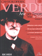 Verdi Arias For Tenor Volume 2 by Giuseppe Verdi for Tenor Voc (Cantolopera - Vol 2)