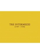 Tre intermezzi Facsimile Edition Full Score Hardbound with critical commentary by Vivaldi Antonio Lucio for Score