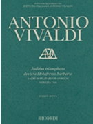 Juditha Triumphans Devicta Holofernis Barbarie RV 644 by Vivaldi Antonio Lucio for Score