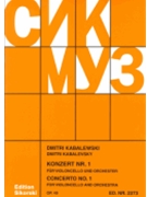 Concerto #1 Opus 49 by Kabalevsky Dmitri for Cello and Piano