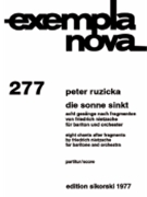 Die Sonne Sinkt by Ruzicka Peter for Full Score