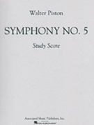 Symphony No. 5 by Piston Walter for Score