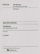 Variations on a Theme by Edward Burlingame Hill by Piston Walter for Score