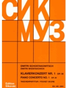 Piano Concerto No 1 VAAP Edition by Shostakovich Dmitri for Study Score
