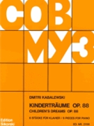 Children's Dream; 6 Pieces Op. 88 (VAAP Edition) by Kabalevsky Dmitri for Piano