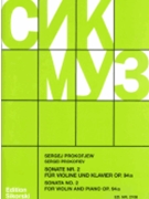 Sonata #2 Opus 94a by Prokofiev Sergei for Violin and Piano