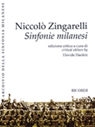 Sinfonie Milanesi by Zingarelli Niccolo Antonio for